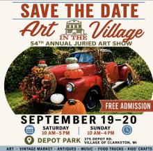 art in the village ad