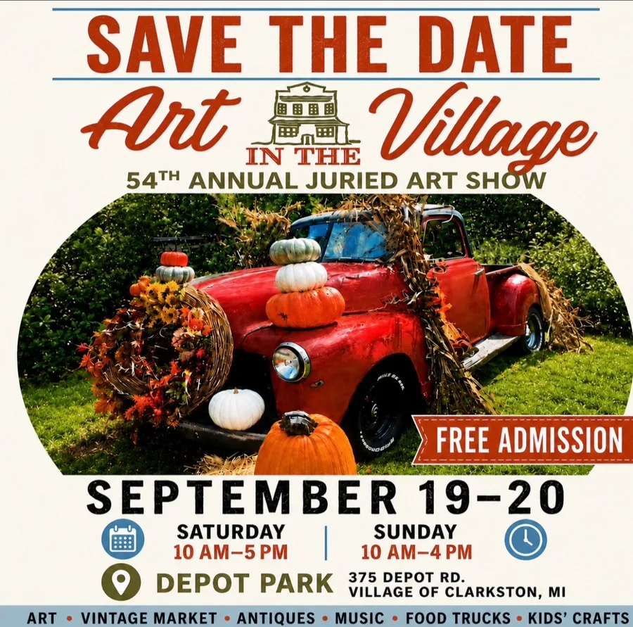Clarkston Community Historical Society’s Art in the Village